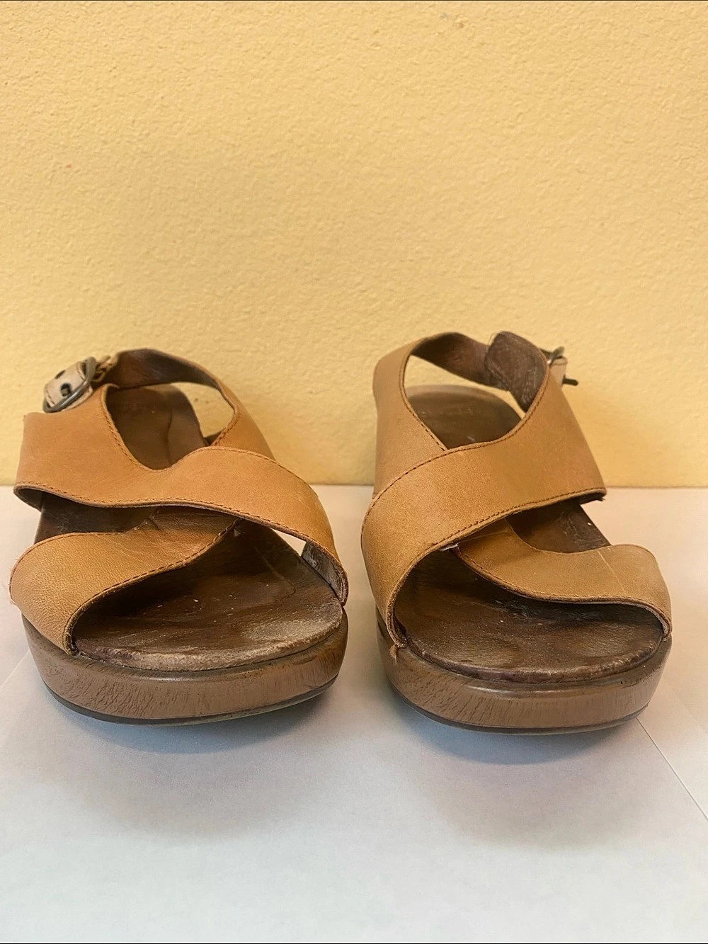 Dansko Brown Wedge Sandals